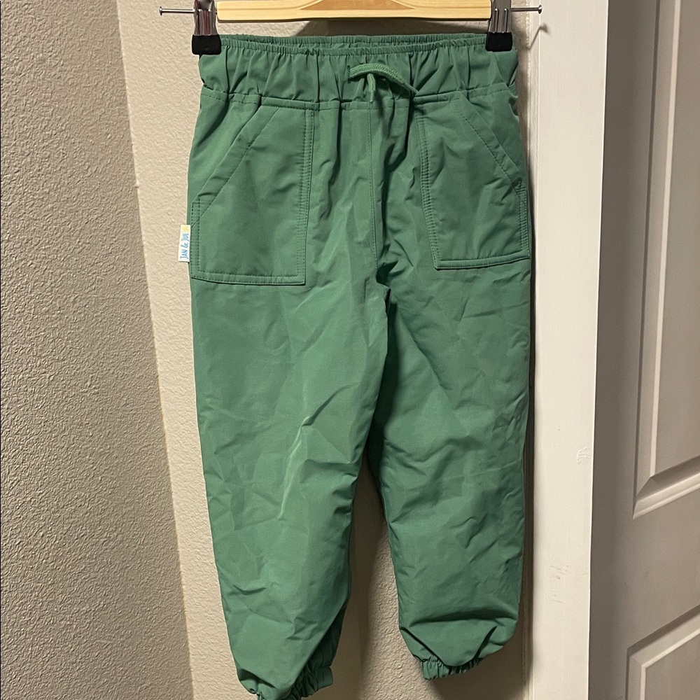 Kids Green Joggers with Elastic Waist